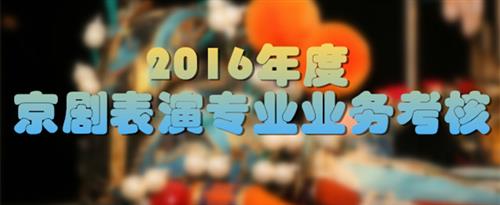 男女K逼视频国家京剧院2016年度京剧表演专业业务考...